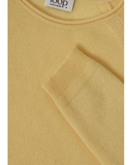 Loop Cashmere Yellow Featherweight Sweater