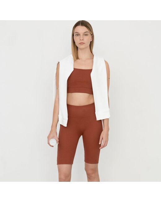 The Koozy Red Charlotte High Waist Shorts