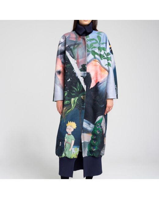 ARTISTA Blue Forest Maxi Coat