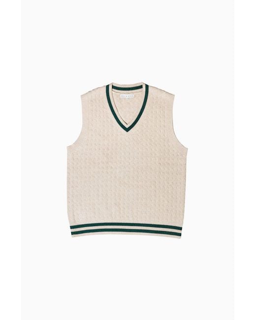 FELLA SWIM White Fred Cashmere Vest for men