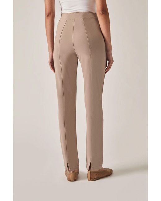 James Lakeland Natural Neutrals Cigarette Taupe Trousers