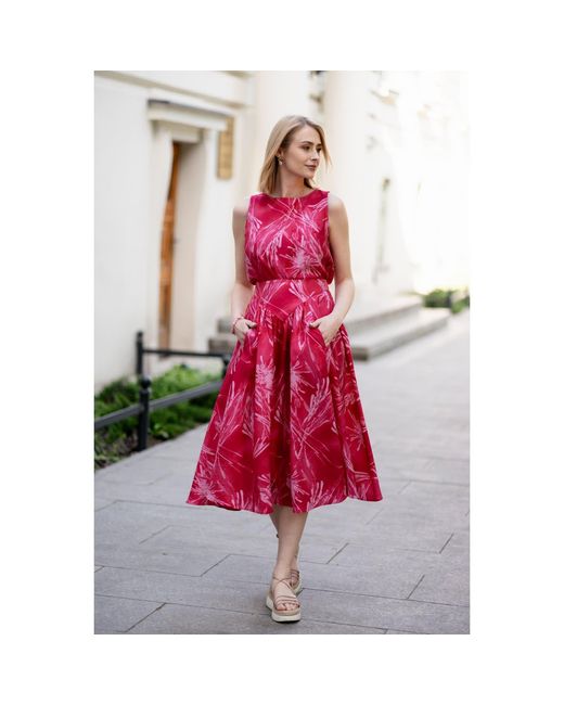 Oh!Zuza Pink Rose Echo Viscose Top Wide Straps