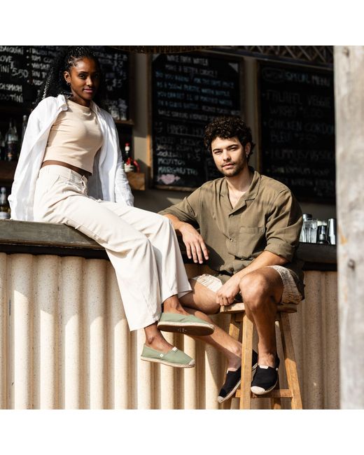 Kingdom of Wow Green Extra Fit Espadrilles