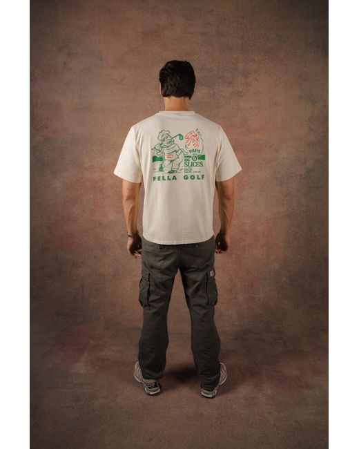 FELLA SWIM Yellow Neutrals Papa Pizza T-Shirt for men