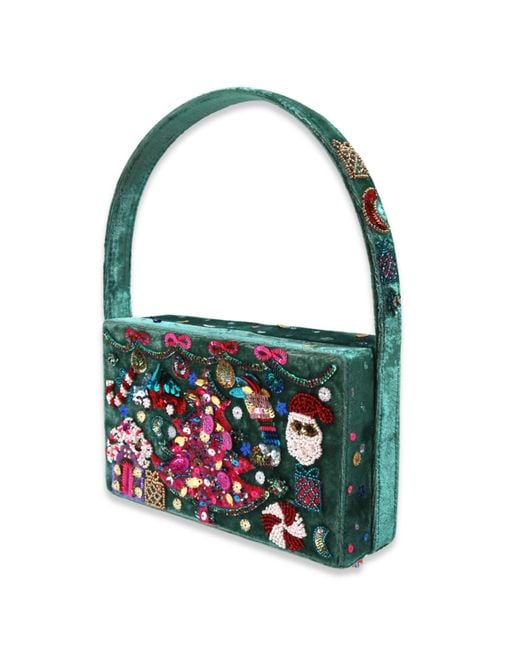 Simitri Green The Cutest Ugly Christmas Box Clutch
