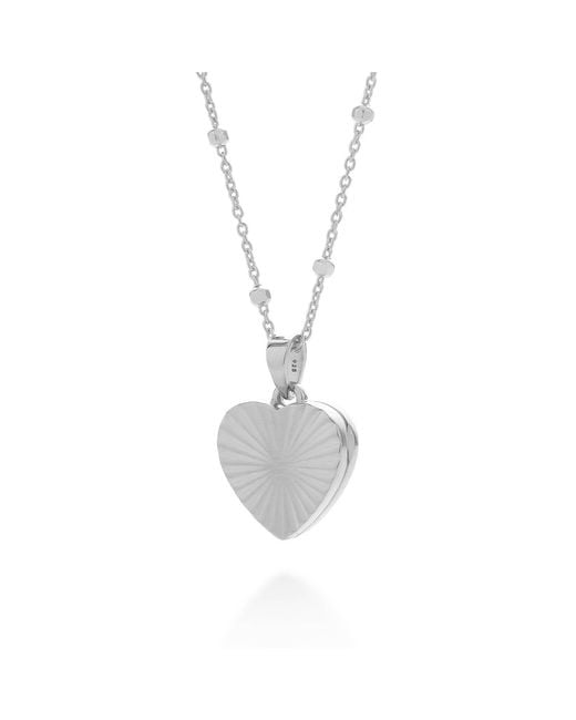 Nellou Jewellery Metallic Aura Heart Locket Necklace