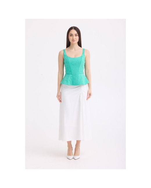 Georgette Green Emerald Corset Top