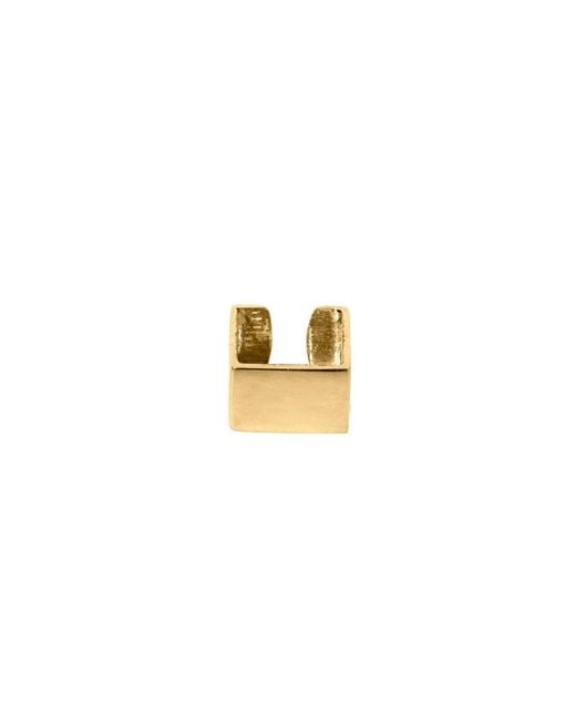 Edge Only Metallic Square Ear Cuff 18Ct Vermeil
