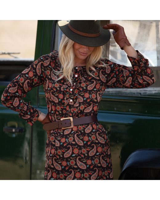 At Last Brown Meg Midi Dress