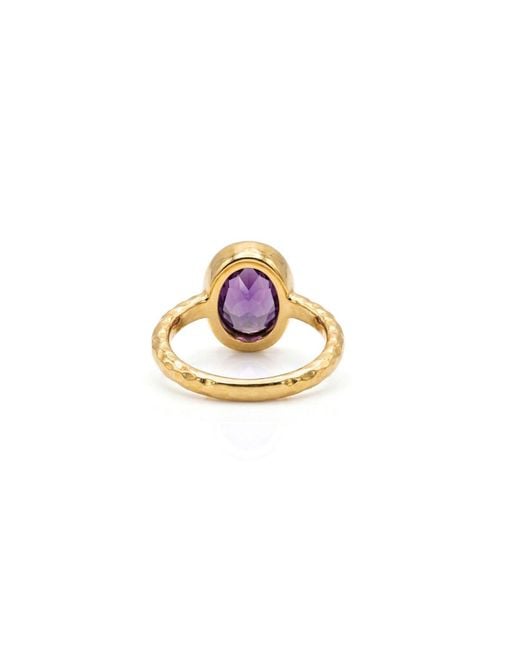 Jaredjamin Pink Oval Amethyst Gemstone Ring