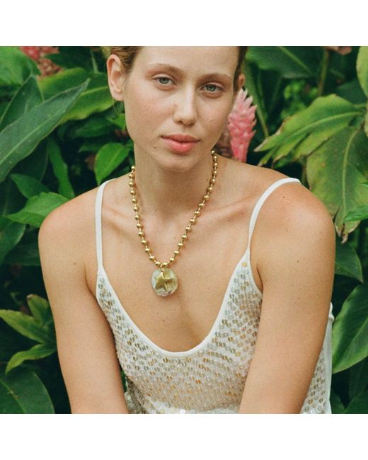 Sccollection Metallic Levi Star & Shell Necklace