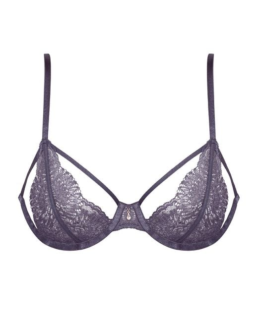 BonBon Lingerie Purple Pamela Ouvert Bra