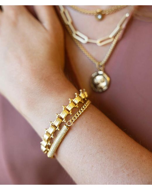 Loni Paul Jewelry Metallic Matte Book Chain Bracelet