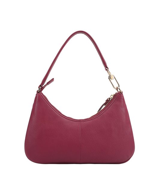 Paul Costelloe Purple Tirana Leather Shoulder Bag