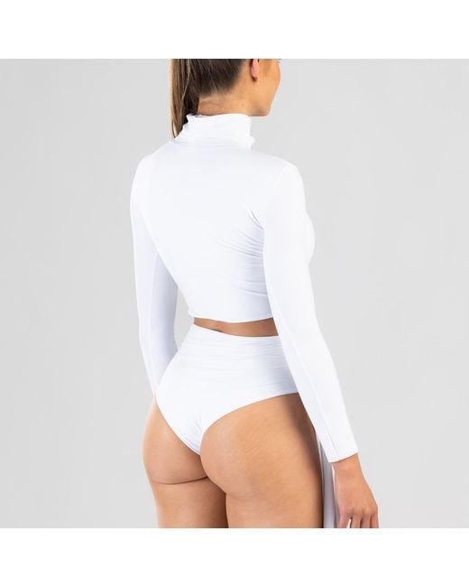 ANTONINIAS Black Amaze High Waisted Swimwear Bottom With Decorative Belt And Golden Buckle
