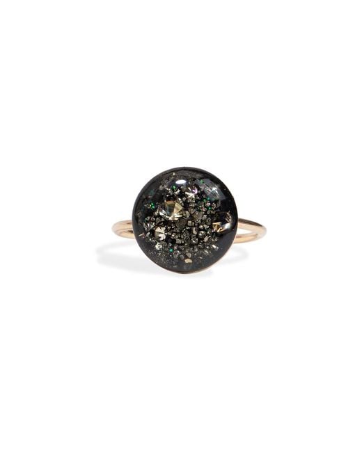 Kate Koel Black Statement Galaxy Ring