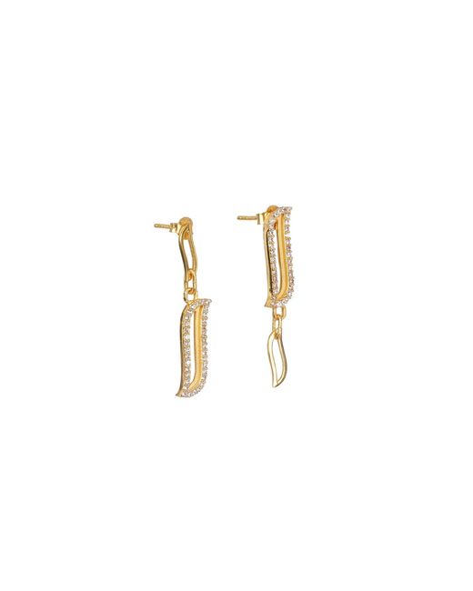 Lila Rasa Metallic Asymmetric Earrings