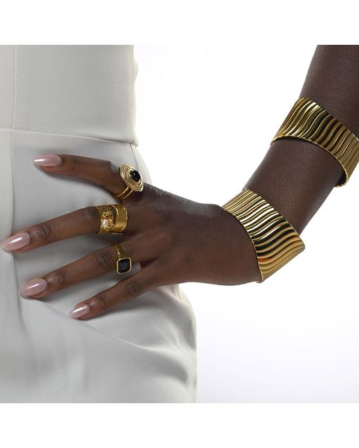 Superdivajewellery White Montego Glow Cuff