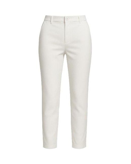 Conquista White Classic Straight Pants