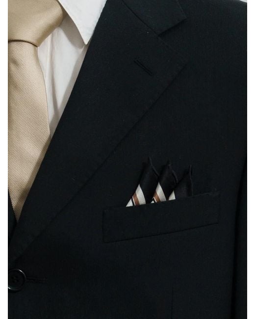 Lost Pattern Black Lost Pattern X Leatherology Silk Pocket Square & Silk Square Scarf Set