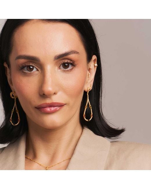 Moon London Metallic Eve Mixed Tourmaline Drop Earrings