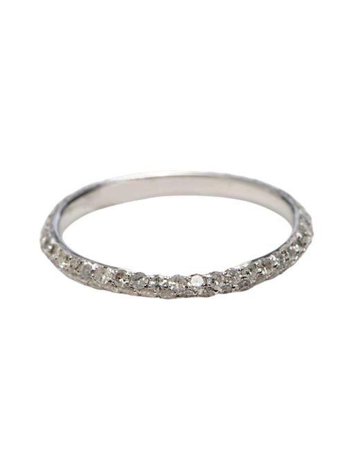 Artisan Metallic Pavé Diamond Band Ring