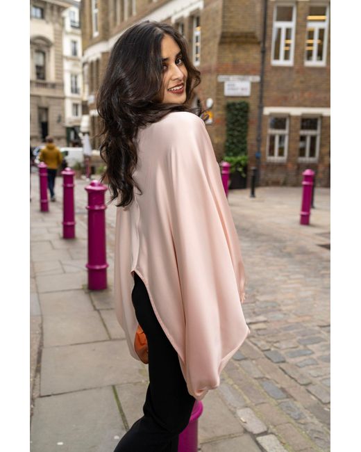 Lioness by Tf Pink Satin Peach Long Tunic