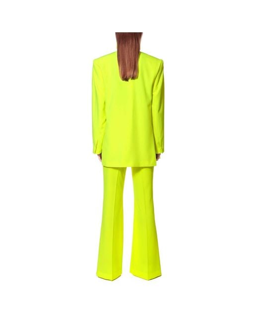 AGGI by HALEWSKI Green Blair Laser Yellow Oversized Blazer