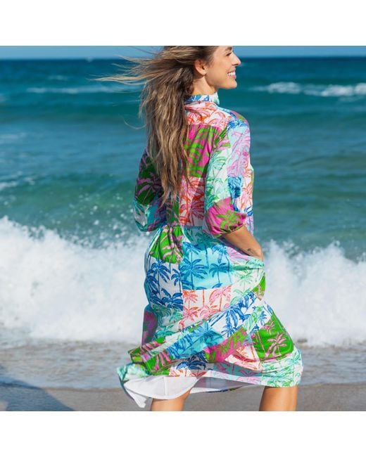 Mary Marshmallow Blue Frannie Dress Long