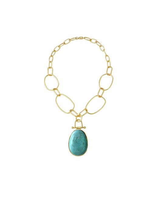 Rare Matters Jewelry Blue Pendant Necklace