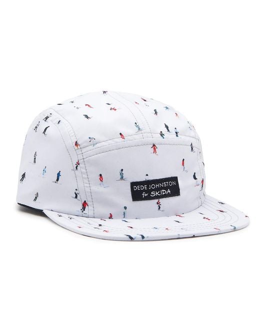 Dede Johnston White Skier Brim Hat for men