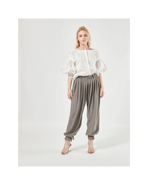 Helene Galwas Multicolor Pants With Wide Leg
