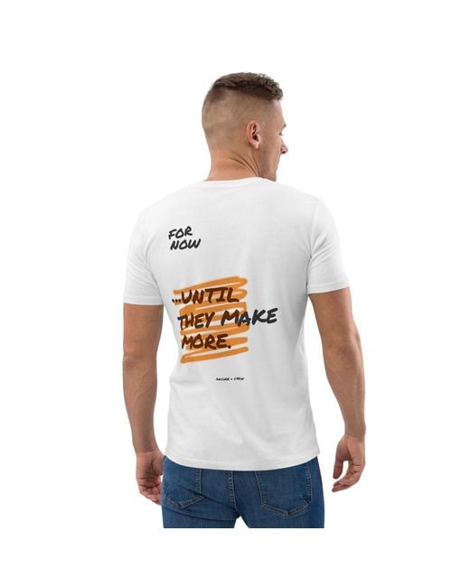 Anchor and Crew White Limited Edition Annotations Organic Cotton T-Shirt for men