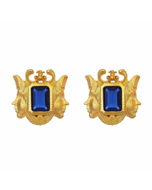 Stefan Tiron Blue Isolde Earring