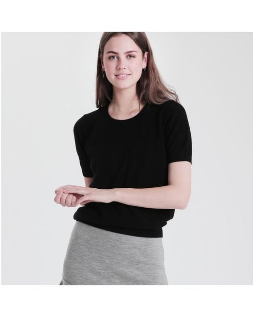 tirillm Black Alina Cashmere T-Shirt
