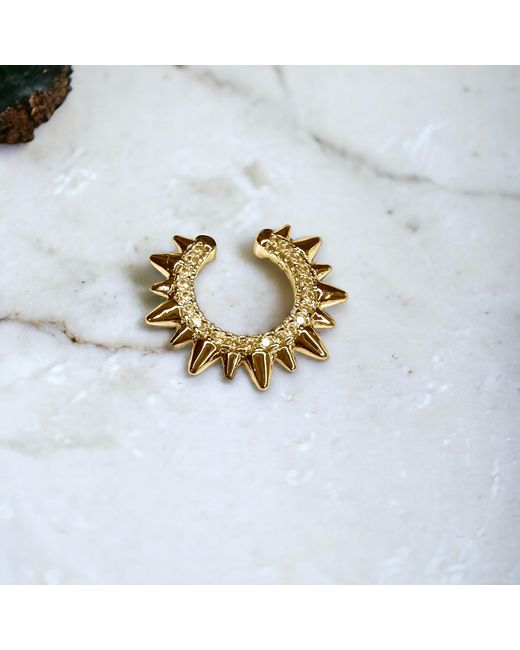 Jagged Halo Jewelry Metallic Jagged Ear Cuff