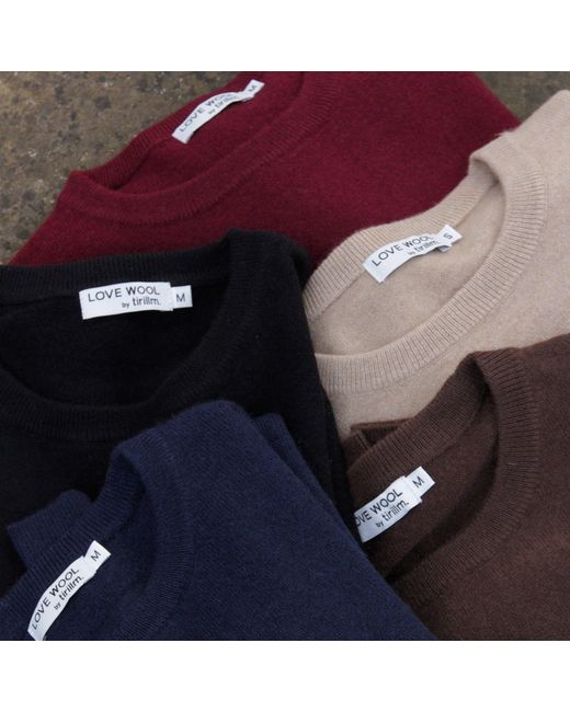 tirillm Blue Sasha Basic Cashmere Pullover With Round Neck