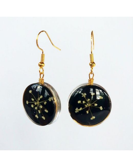 Laura Daili Black Midnight Bloom Earrings