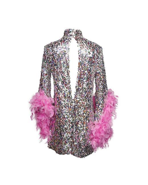 Jennafer Grace Purple Time Warp Unicorn Sequin Mod Mini