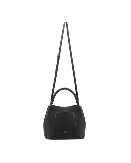 Paul Costelloe Black Rosa Leather Bag