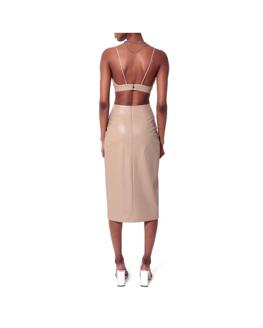AGGI by HALEWSKI Natural Neutrals Asha Cool Vegan Leather Bralette