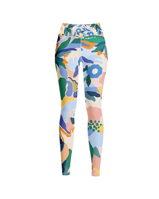 Jessie Zhao New York Blue High Waist Yoga Leggings