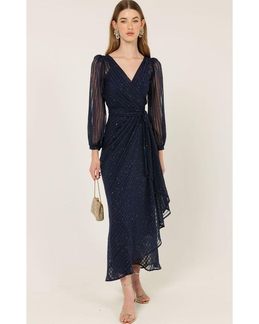SACHA DRAKE Blue Sierra Wrap Dress