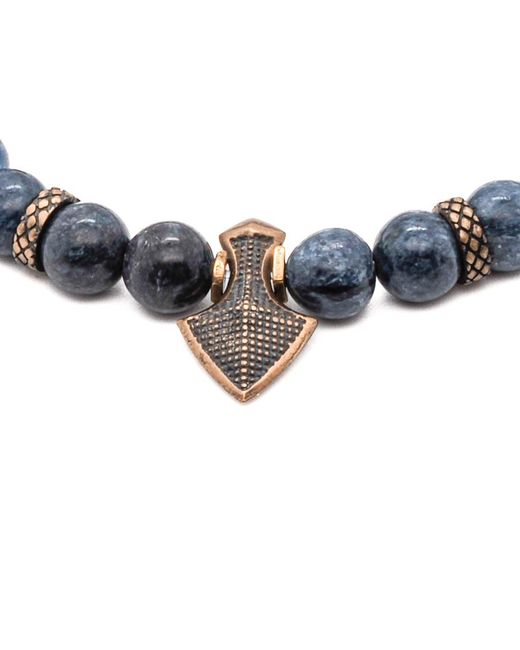 Ebru Jewelry Blue Balance Sodalite Stone Bracelet for men