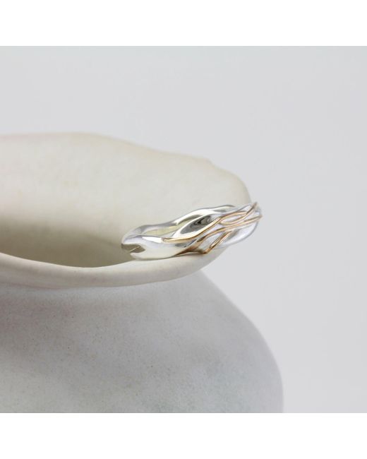 Isla Silver White Flowing Sterling & Ring