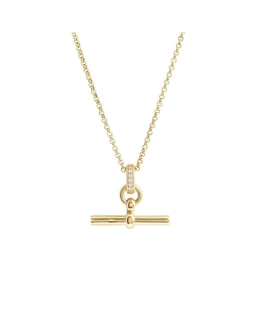 Hye Jane Jewelry Metallic Juliette T Bar Necklace