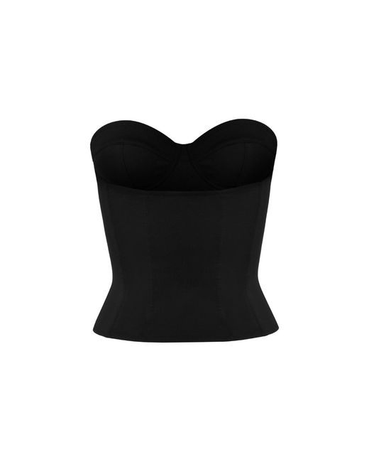 OW Collection Black Reese Corset Top