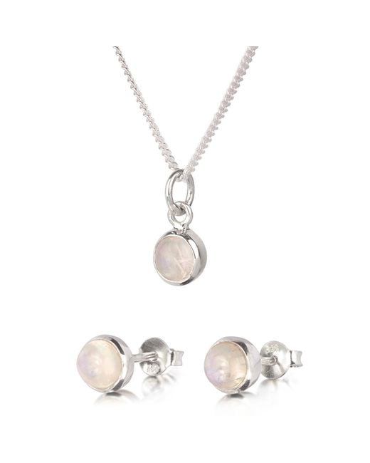 The Jewellery Store London White June Birthstone Jewellery Set