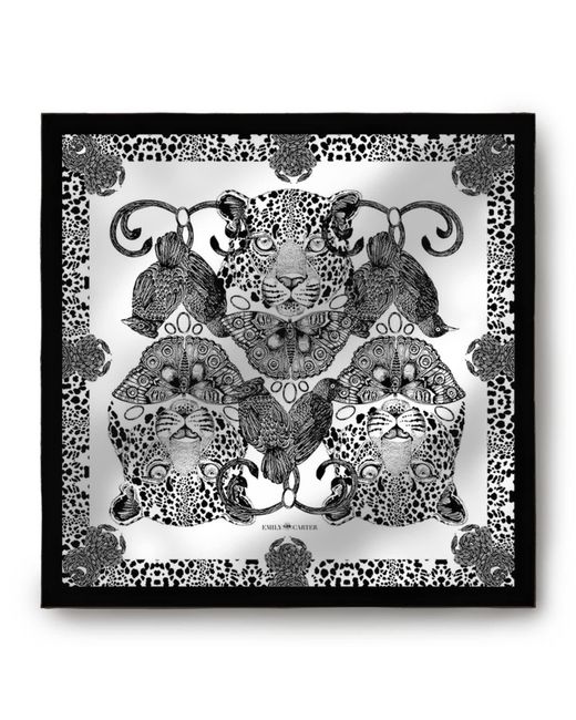 Emily Carter Metallic The Leopard Pocket Square for men