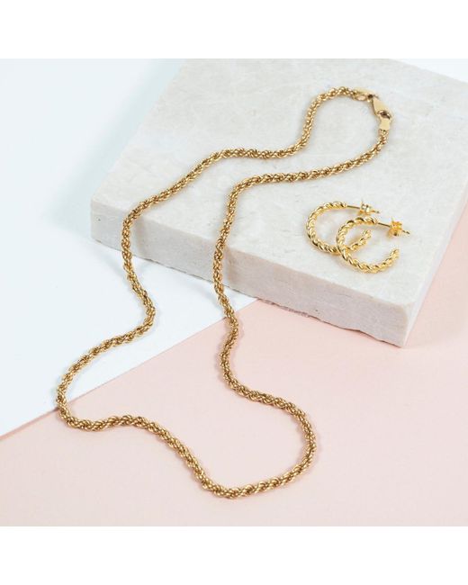 Auree Jewellery Metallic Alhambra Vermeil Rope Chain